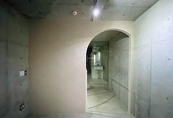 造作アーチ壁工事